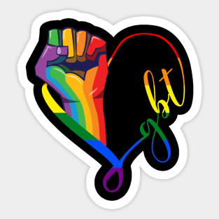 Rise Together Equality Social Justice-LGPT Pride Costume Gift Sticker